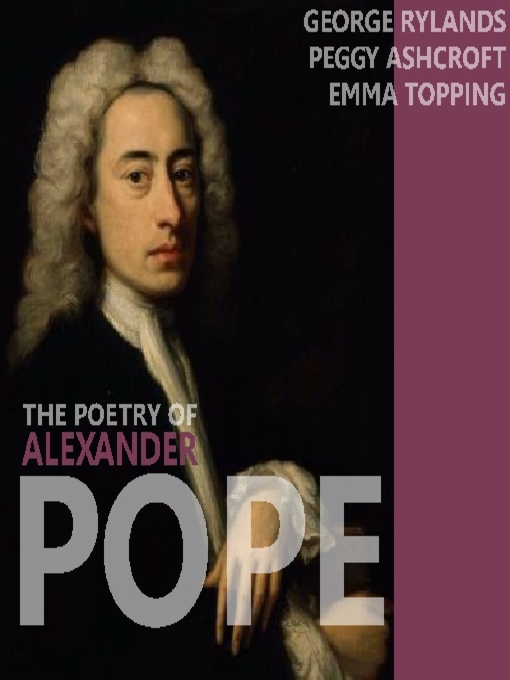 Title details for The Poetry of Alexander Pope by Alexander Pope - Available